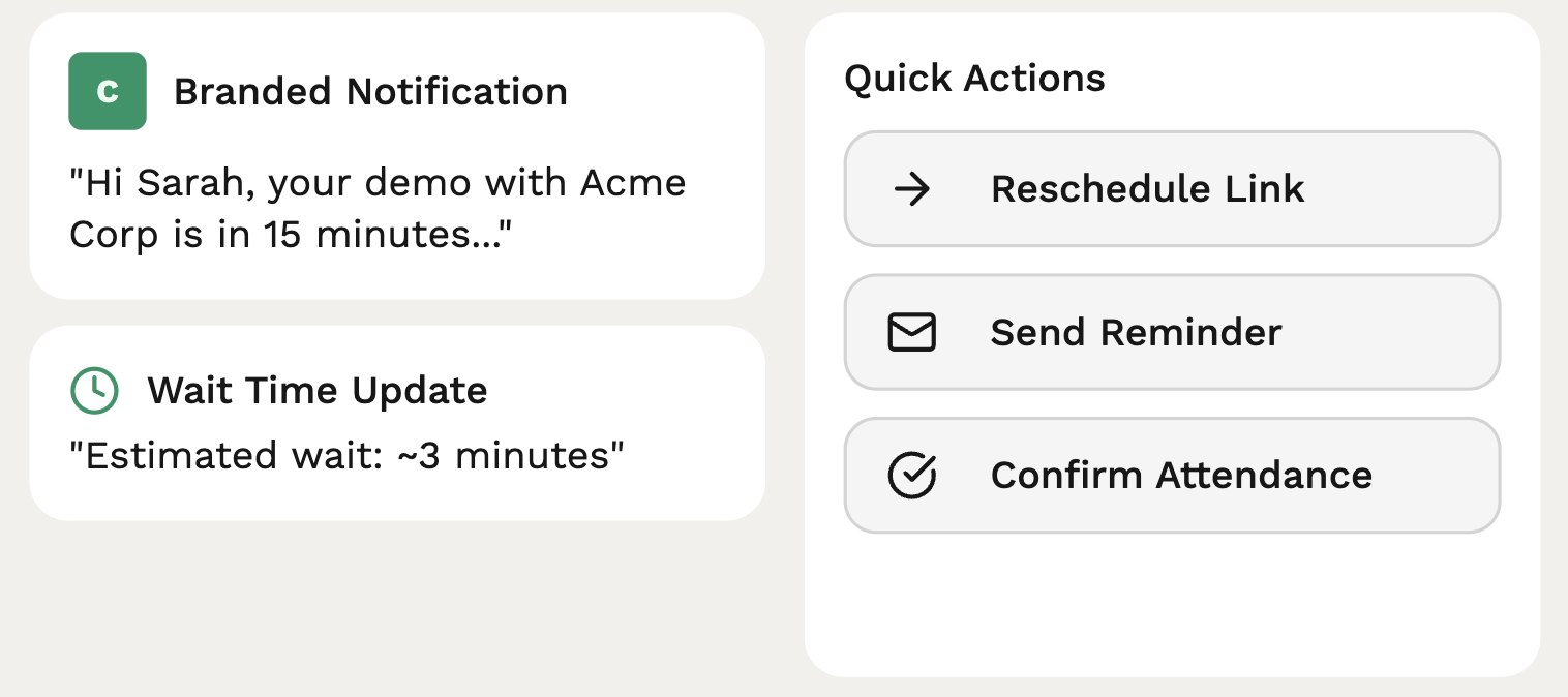 Customer communication interface